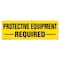 Signmission Protective Equipment Required 18in Non-Slip Floor Marker, 16" x 16", FD-2-R-16-99829 FD-2-R-16-99829 - alternate 1